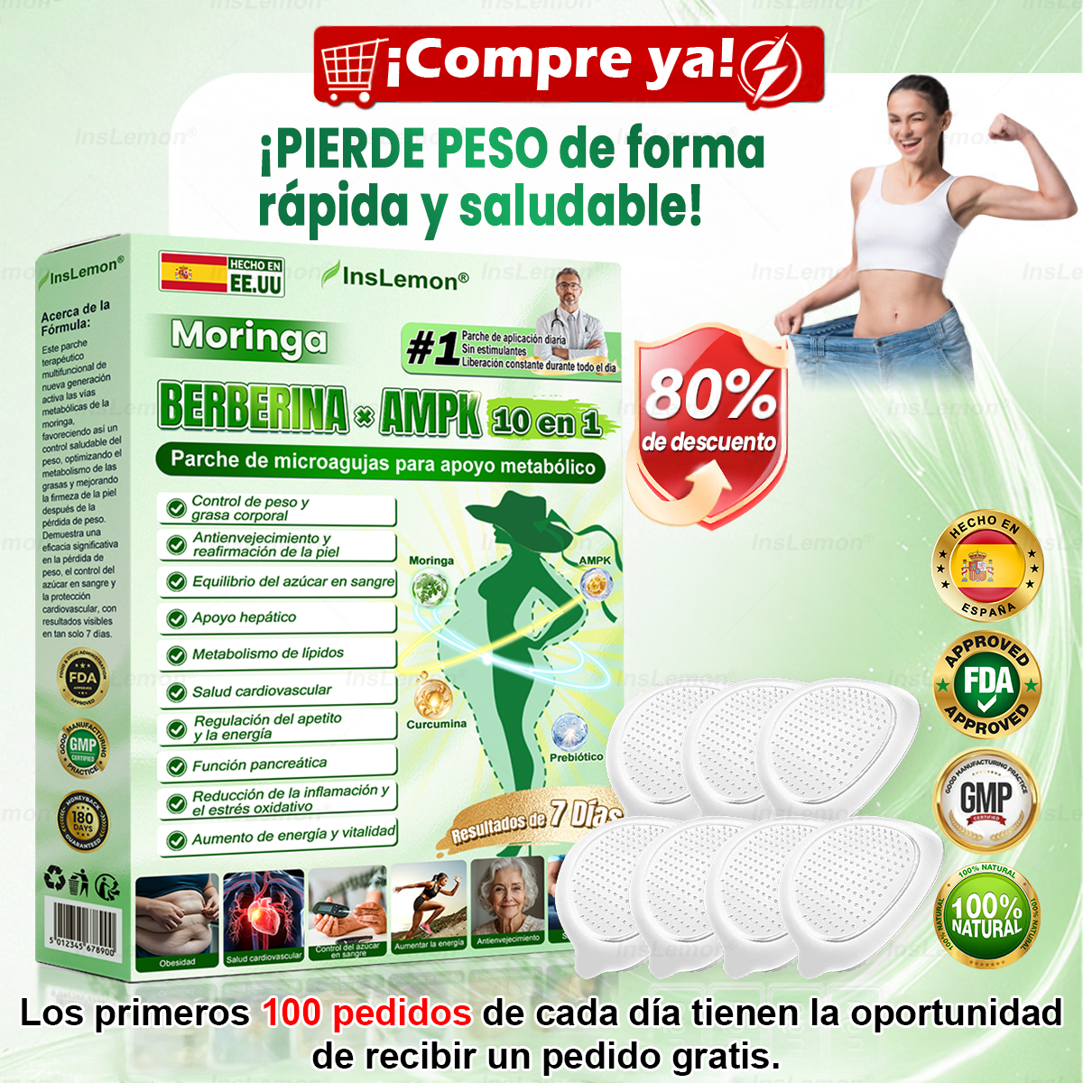 🎁 ¡Solo quedan 5 cajas! ¡Te ofrecemos un 50% de descuento adicional! Ponte en forma y mantente saludable. Pierde peso ahora o quizá no tengas otra oportunidad hasta el próximo año.